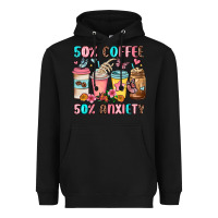 Black half teacher half coffee Heavyweight Hoodie - JahusDesignShop