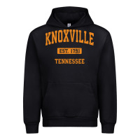 Black knoxville tennessee tn vintage athletic sports design pullover hoodie Urban Hoodie - linhVisuals