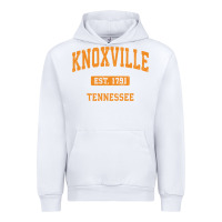 White knoxville tennessee tn vintage athletic sports design pullover hoodie Urban Hoodie - linhVisuals