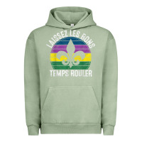 Pigment Oil Green laissez les bons temps rouler gift mardi gras masquerade t shirt Urban Hoodie - linhVisuals