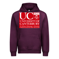 Mauve Wine university canterbury Urban Hoodie - linhVisuals
