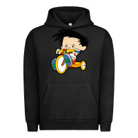 Pigment Black bobby on his bike   bobbys world Urban Hoodie - linhVisuals
