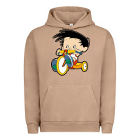 Pigment Burro bobby on his bike   bobbys world Urban Hoodie - linhVisuals