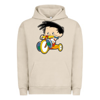 Pigment French Oak bobby on his bike   bobbys world Urban Hoodie - linhVisuals