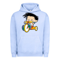 Pigment Grape Ice bobby on his bike   bobbys world Urban Hoodie - linhVisuals