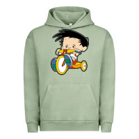 Pigment Oil Green bobby on his bike   bobbys world Urban Hoodie - linhVisuals