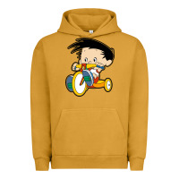 Pigment Peanut Butter bobby on his bike   bobbys world Urban Hoodie - linhVisuals