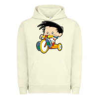 Pigment Pistachio bobby on his bike   bobbys world Urban Hoodie - linhVisuals
