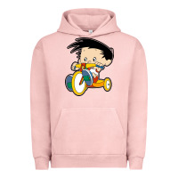 Pigment Salmon bobby on his bike   bobbys world Urban Hoodie - linhVisuals