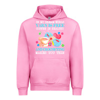 Fuchsia Pink yarn t  shirt in my dream world yarn is free, coffee is healthy and cr Urban Hoodie - linhVisuals