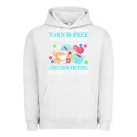 Pigment Lunar Rock yarn t  shirt in my dream world yarn is free, coffee is healthy and cr Urban Hoodie - linhVisuals