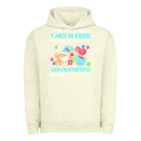 Pigment Pistachio yarn t  shirt in my dream world yarn is free, coffee is healthy and cr Urban Hoodie - linhVisuals