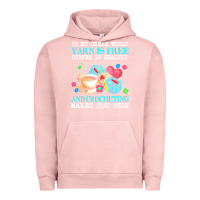 Pigment Salmon yarn t  shirt in my dream world yarn is free, coffee is healthy and cr Urban Hoodie - linhVisuals