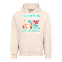 Sandshell yarn t  shirt in my dream world yarn is free, coffee is healthy and cr Urban Hoodie - linhVisuals