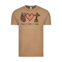 Peace Love Jesus Vintage Tee | Teevron