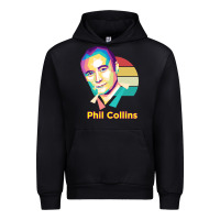 Black wpap phil collins rock Urban Hoodie - linhVisuals