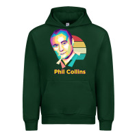 Forest Green wpap phil collins rock Urban Hoodie - linhVisuals