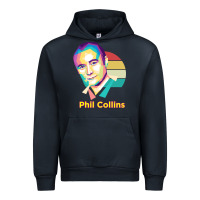 Navy wpap phil collins rock Urban Hoodie - linhVisuals