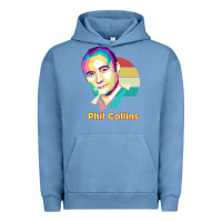 Pigment Pebble Blue wpap phil collins rock Urban Hoodie - linhVisuals