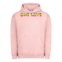 Pigment Salmon one love rasta reggae music rastafarian lover jamaica peace t shirt Urban Hoodie - linhVisuals