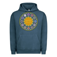 Pigment Midnight Navy talismans   jackie chan adventures Urban Hoodie - linhVisuals
