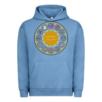 Pigment Pebble Blue talismans   jackie chan adventures Urban Hoodie - linhVisuals