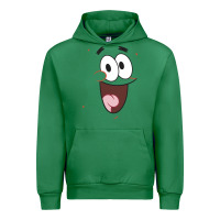 Emerald sponge.bob squa.re.pants patrick face portrait Urban Hoodie - linhVisuals