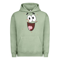 Pigment Oil Green sponge.bob squa.re.pants patrick face portrait Urban Hoodie - linhVisuals