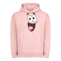 Pigment Salmon sponge.bob squa.re.pants patrick face portrait Urban Hoodie - linhVisuals
