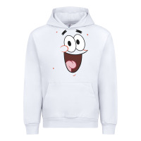 White sponge.bob squa.re.pants patrick face portrait Urban Hoodie - linhVisuals