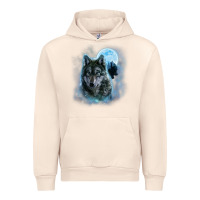 Sandshell t shirt, grey wolf hunting ground, icy moon, forest, galaxy Urban Hoodie - linhVisuals