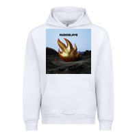 White Clear Design Urban Hoodie - linhVisuals