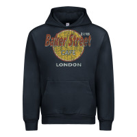 Navy baker street cafe 221b london   sherlock holmes fans Urban Hoodie - linhVisuals
