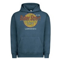 Pigment Midnight Navy baker street cafe 221b london   sherlock holmes fans Urban Hoodie - linhVisuals