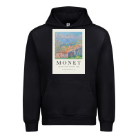 Black Claude Monet 1888 Urban Hoodie - linhVisuals