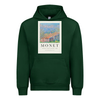 Forest Green Claude Monet 1888 Urban Hoodie - linhVisuals