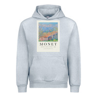 Heather Grey Claude Monet 1888 Urban Hoodie - linhVisuals