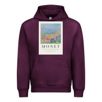 Mauve Wine Claude Monet 1888 Urban Hoodie - linhVisuals