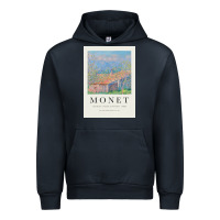 Navy Claude Monet 1888 Urban Hoodie - linhVisuals