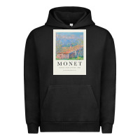 Pigment Black Claude Monet 1888 Urban Hoodie - linhVisuals