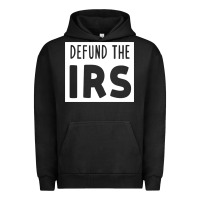 Pigment Black defund the irs Urban Hoodie - linhVisuals