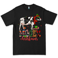 Black mooey christmas cow Premium Tee - CowGirlArtShop