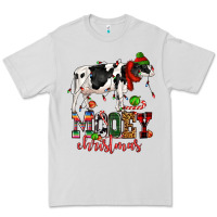 Dove Grey mooey christmas cow Premium Tee - CowGirlArtShop