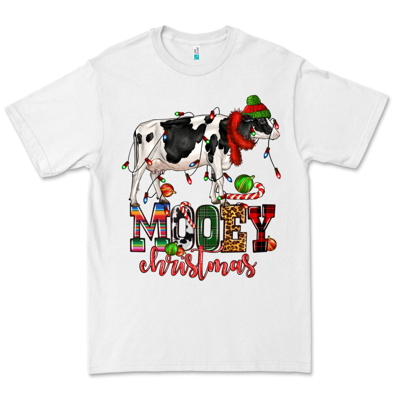 Mooey Christmas Cow Premium Tee by CowGirlArtShop | Teevron