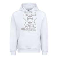 White mess with my wife and they Urban Hoodie - linhVisuals