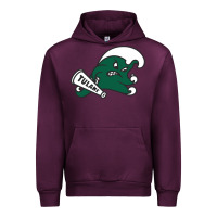 Mauve Wine tulane green wave Urban Hoodie - linhVisuals