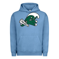 Pigment Pebble Blue tulane green wave Urban Hoodie - linhVisuals