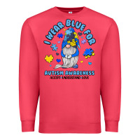 Cardinal i wear blue for autism awareness Premium Sweatshirt - JahusDesignShop
