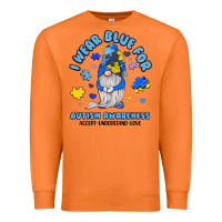 Carrot i wear blue for autism awareness Premium Sweatshirt - JahusDesignShop