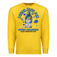 Lemon i wear blue for autism awareness Premium Sweatshirt - JahusDesignShop